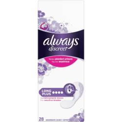 Absorbante pentru incontinenta urinara Discreet Long Plus, 28 bucati, Always