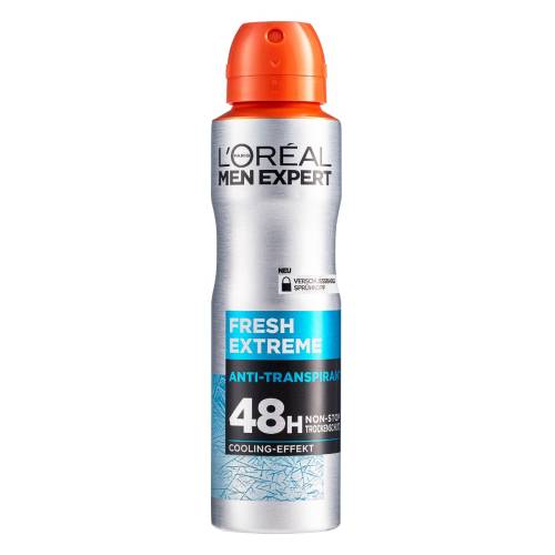 Antiperspirant spray Men Expert Fresh Extreme, 150ml, L'oreal Paris