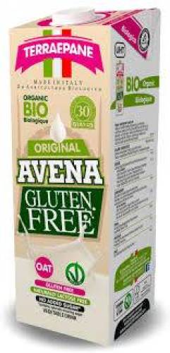 Bautura vegetala din ovaz, fara gluten, fara zahar, eco-bio, 1 L, Terra e Pane