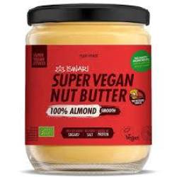 Crema fina din migdale, Super Vegan Nut Butter, fara zahar, eco-bio, 400 g, Iswari