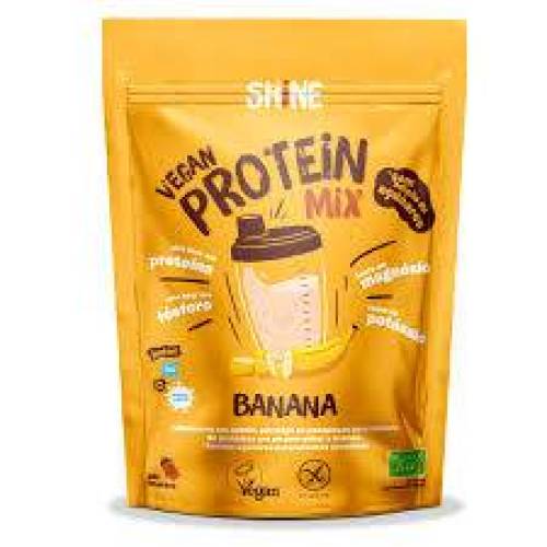 Shake proteic cu banane, eco-bio, 250 g,  Shine Drinks