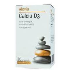 Calciu D3 formula citrat 30cpr, Alevia