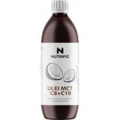 Ulei MCT C8+C10 din ulei pur de cocos, 500 ml, Nutrific