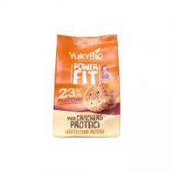 Mini crackers proteici cu linte rosie, eco-bio, 150 g, YukyBio