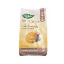 Biscuiti integrali din spelta si ovaz, eco-bio, 300 g, Yukybio
