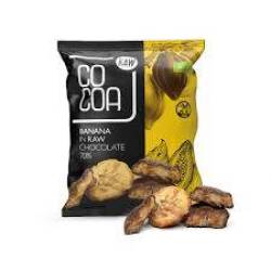 Banane in ciocolata, eco-bio, 70 g, Cocoa