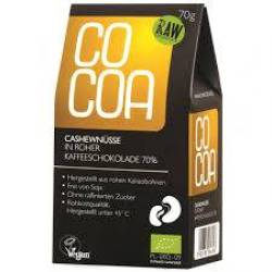 Caju in ciocolata cu nuca de cocos, raw vegan, eco-bio, 70 g, Cocoa