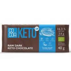 Ciocolata neagra cu ulei de cocos MCT, Keto, eco-bio, 40 g, Cocoa