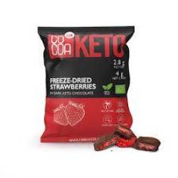 Keto Capsuni invelite in ciocolata, eco-bio, 40 g, Cocoa