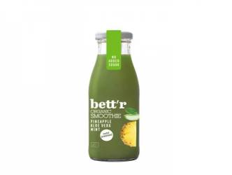 Smoothie cu ananas, aloe si menta, fara zahar eco-bio, 250ml, Bettr