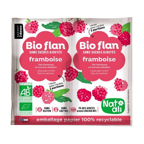 Budinca de zmeura, eco-bio, 2 bucati x 5 g, Nat-ali