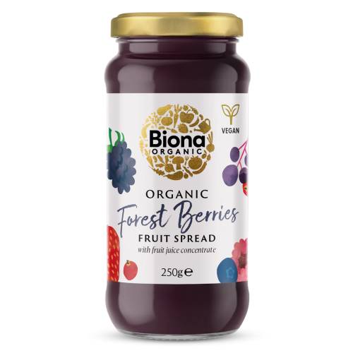 Gem de fructe de padure, fara zahar, eco-bio, 250 g, Biona