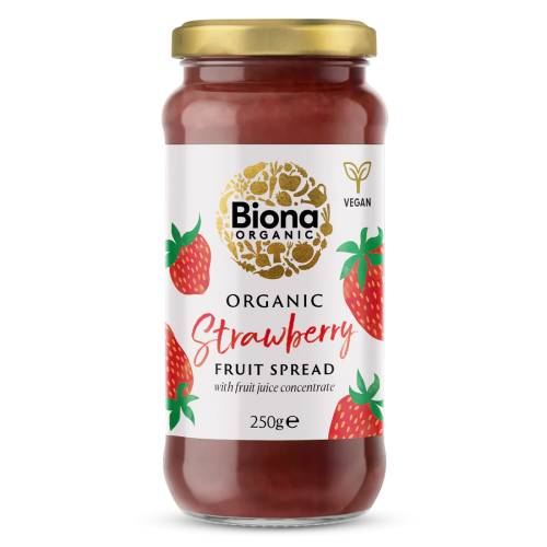 Gem de capsuni fara zahar, eco-bio, 250 g, Biona