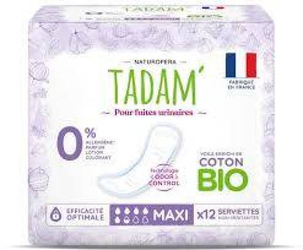 Absorbante pentru scurgeri si incontinenta urinara usoara, EXTRA, eco-bio, 10 bucati, Tadam