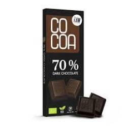 Ciocolata cu 70 % Cacao si nuci pecan, raw-vegana, eco-bio, 40 g, Cocoa
