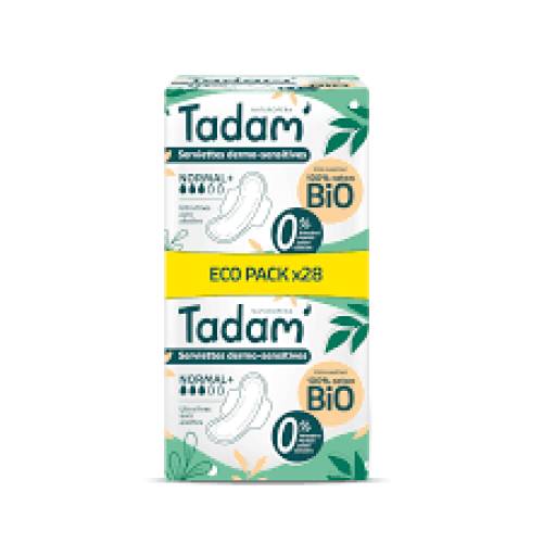 Absorbante hipoalergenice, Ultra Normal +, eco-bio, 28 bucati, Tadam
