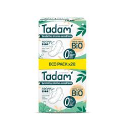 Absorbante hipoalergenice, Ultra Normal +, eco-bio, 28 bucati, Tadam
