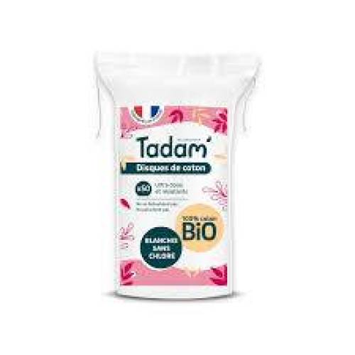 Dischete demachiante ovale din bumbac, eco-bio, 50 bucati, Tadam