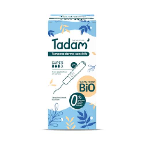Tampoane hipoalergenice cu aplicator, Super, eco-bio, 16 bucati, Tadam