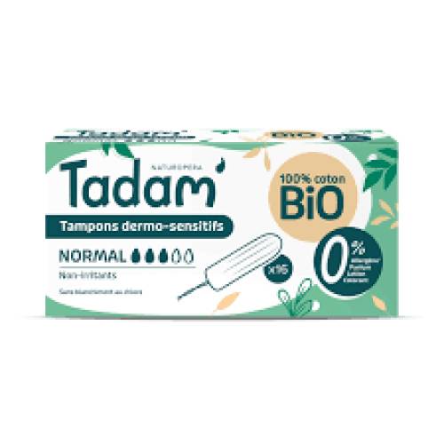 Tampoane hipoalergenice, Normal, eco-bio, 16 bucati, Tadam