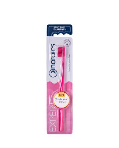 Periuta de dinti EXPERT 6580 filamente - moale - roz, Nordics