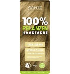 Vopsea pentru par, pe baza de plante, Blond vanilie, eco-bio, 100 g, Sante