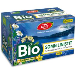 Ceai Somn linistit, N132, eco-bio, 20 plicuri, Fares