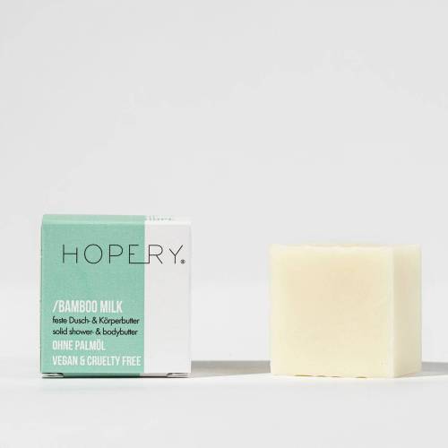 Unt solid de corp si dus - BAMBOO MILK, 40 g, HOPERY