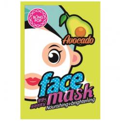 Masca tip servetel pentru hranire si luminozitate cu avocado, 20ml, Blingpop