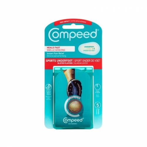 Plasturi sport pentru basicile din talpa, 5 bucati, Compeed