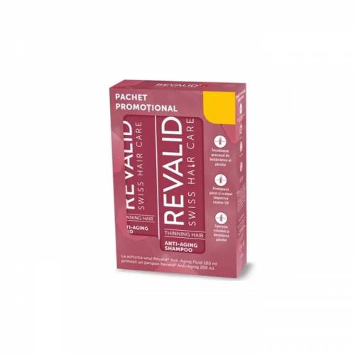 Pachet anti-imbatranire Revalid Sampon, 200 ml + Fluid, 100 ml