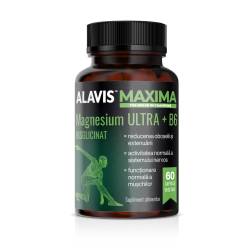 Magneziu bisglicinat, 60 capsule vegetale, Alavis Maxima