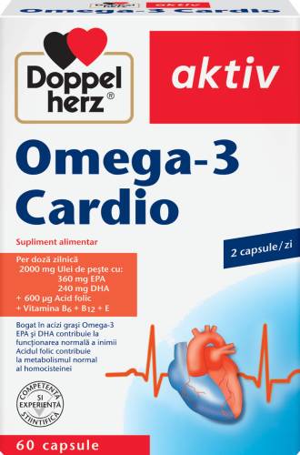 Omega-3 Cardio, 60 capsule, Doppelherz