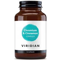 Chromium & Cinnamon Complex, 14 capsule, 7 zile sugar detox, Viridian