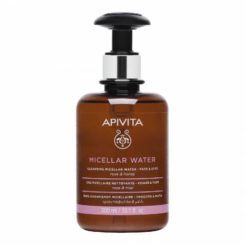 Apa micelara demachianta cu trandafir si miere, 300 ml, Apivita