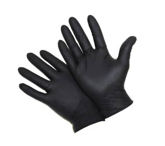 Manusi examinare nitril nepudrate negre M 100 bucati