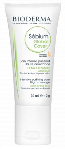 Fluid tratament Sebium Global Cover, 30 ml, Bioderma