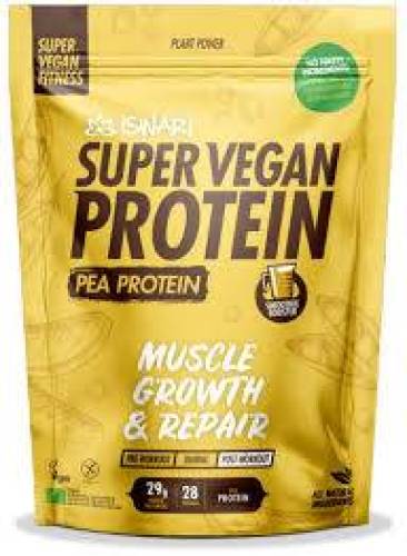 Pulbere proteica din mazare, dupa efort, Super Vegan, eco-bio, 1000 g, Iswari