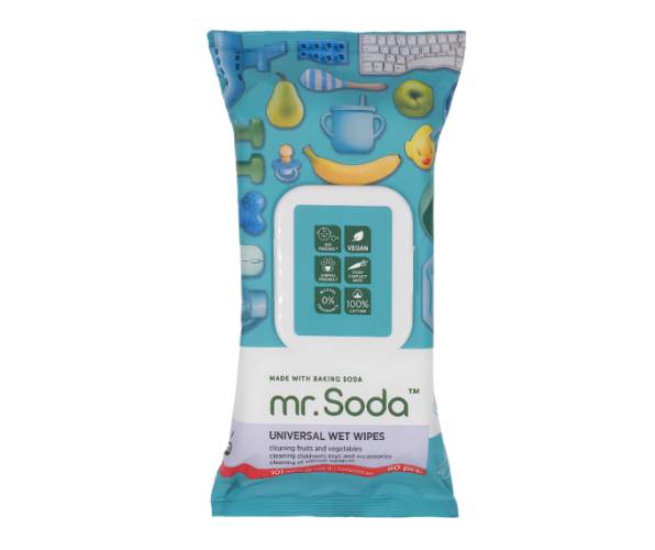 Servetele umede universale cu bicarbonat de sodiu, 80 bucati, Mr.Soda