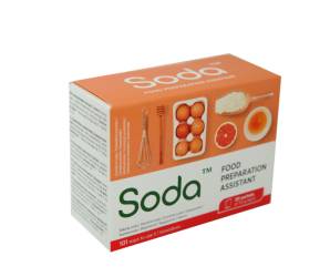 Bicarbonat de sodiu alimentar, 20 pliculete x 10 g, Soda