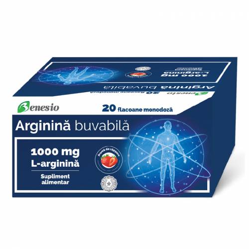 L-Arginina, 20 flacoane buvabile, Benesio