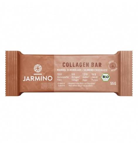 Baton proteic cu colagen si migdale, 55 g, Jarmino