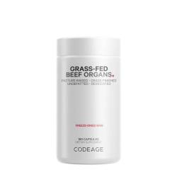 Codeage Grass-fed Beef Organs, Supliment cu Organe de Vite hranite cu iarba, 180 capsule, GNC
