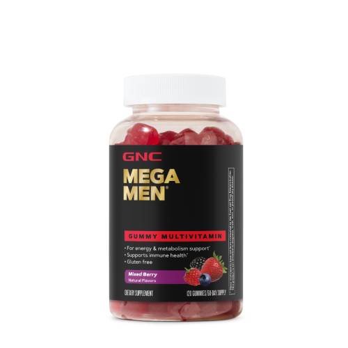 Mega Men Complex Multivitamine Barbati - Aroma Fructe de Padure, 120 Jeleuri, GNC