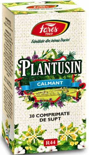 Fares Plantusin calmant - 30 comprimate de supt