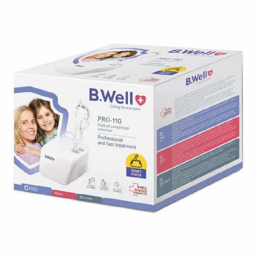 Nebulizator cu compresorcopii si adulti Basic PRO-110, B.Well