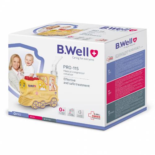Nebulizator cu compresor forma Trenulet ( copii si adulti ) Basic PRO-115, B.Well