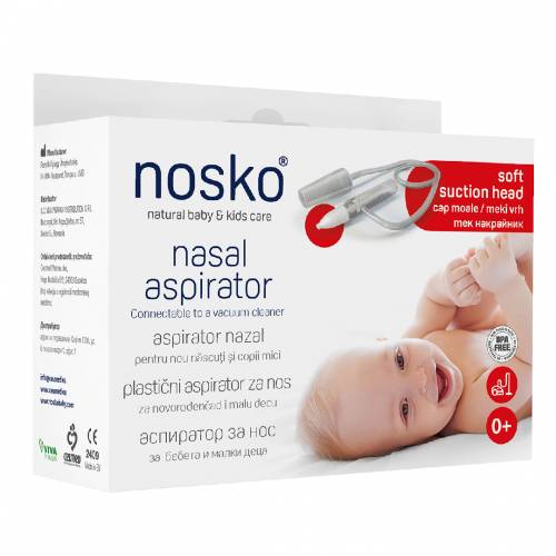 Aspirator cu cap moale 0+luni Soft , Nosko