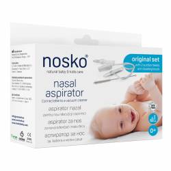 Set aspirator nazal Original, 0+luni, Nosko