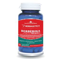 Berberina bio-activa, 30 capsule, Herbagetica